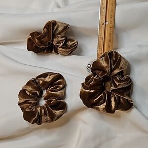 Tobacco Brown Scrunchies